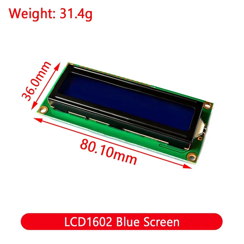 Module Blue Green Screen For Arduino 0802 1602 2004 12864 LCD Character UNO R3 Mega2560 Display PCF8574T IIC I2C Interface
