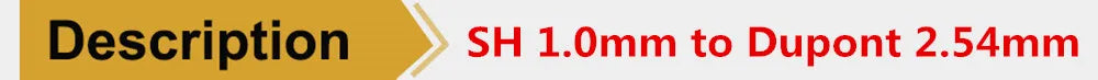 SH1.0/JST1.25/ZH1.5/PH2.0/XH2.54 to Dupont 2.54 Connecter Female Dupont Line 20cm Electronic Extension Wire Conversion Cable