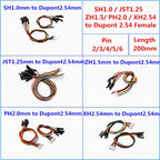 SH1.0/JST1.25/ZH1.5/PH2.0/XH2.54 to Dupont 2.54 Connecter Female Dupont Line 20cm Electronic Extension Wire Conversion Cable