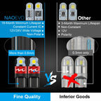 NAO W5W LED Car T10 Bulb 5W5 Auto Interior Light 3030 SMD 12V 24V Automobiles Side Signal Lamp 168 194 Clearance Lighting White