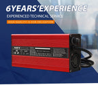 54.6V 4A Smart Lithium Battery Charger For 48V Lipo Li-ion With Fan Aluminum Case