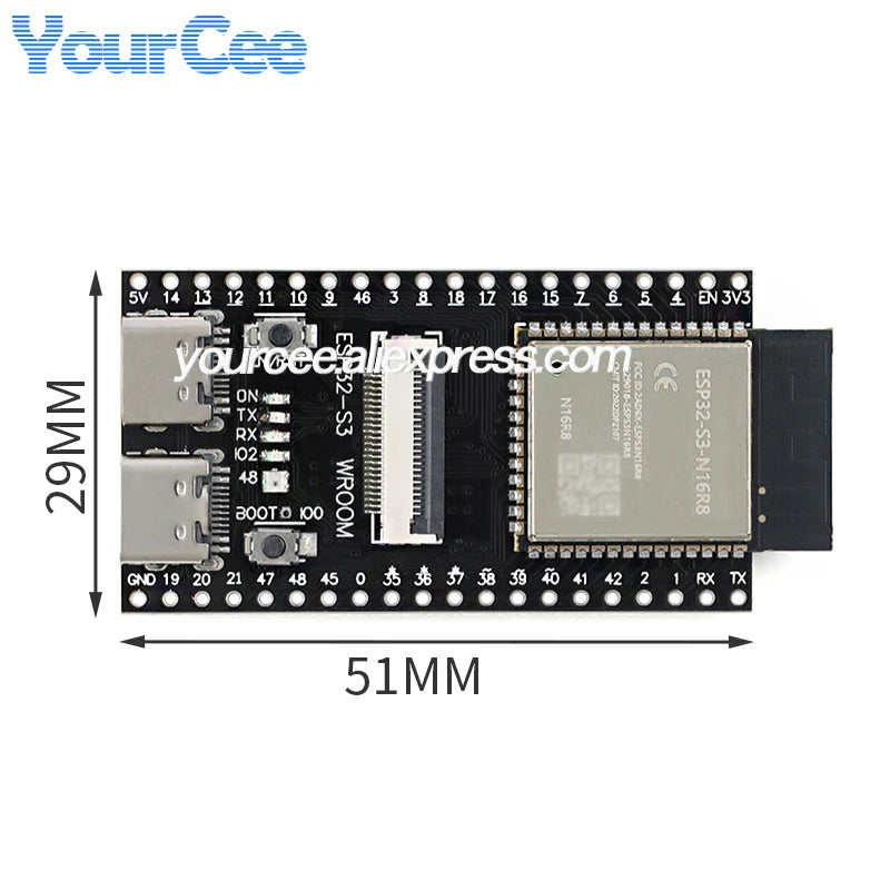 ESP32S3 ESP32-S3 WROOM N16R8 CAM Development Core Board Module OV2640/5640/OV3660 Camera Wireless WiFi+Ble Module
