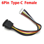 1pcs 4Pin USB C Connector Type-C Waterproof with PH 2.0 Nut Locking Plate Female TPC High Current Fast Charging Jack with CC Pin