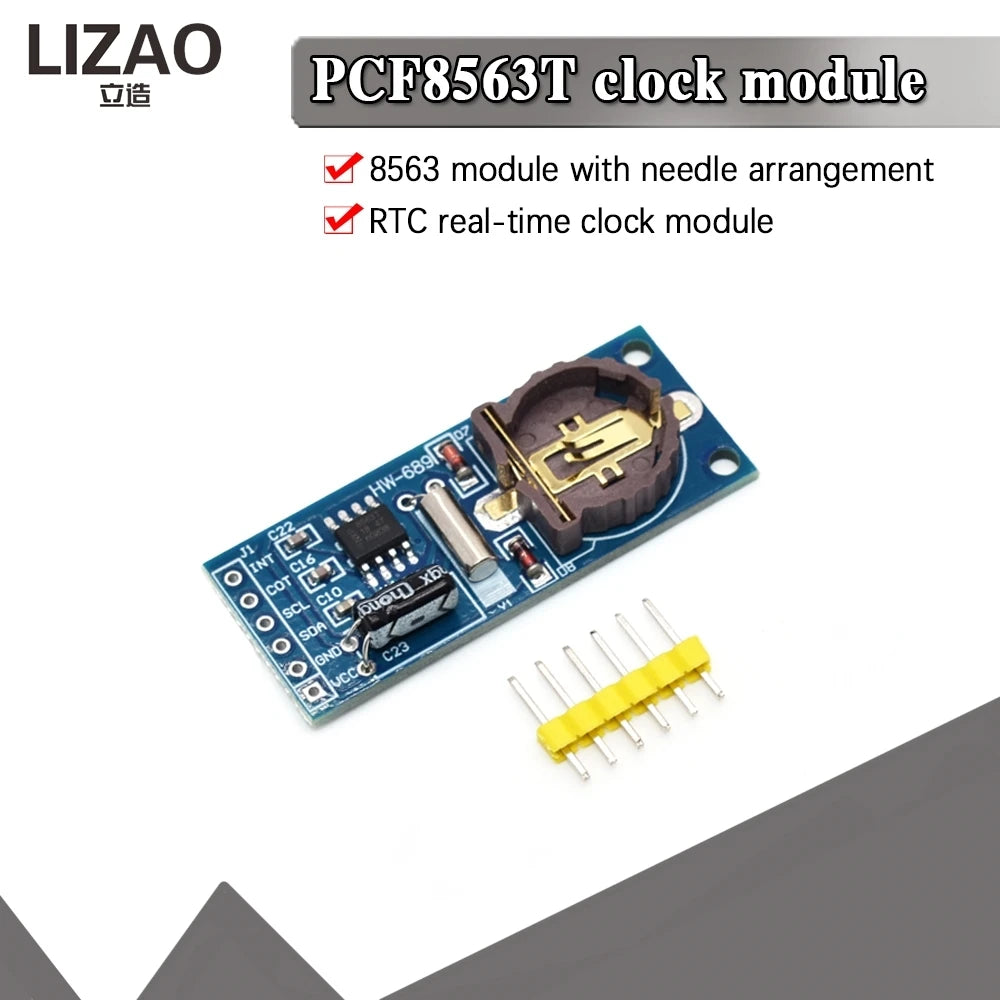 LIZAO PCF8563 PCF8563T IIC Real Time Clock RTC Module, 8563 Timing Board Better than DS3231 AT24C32, Without Battery