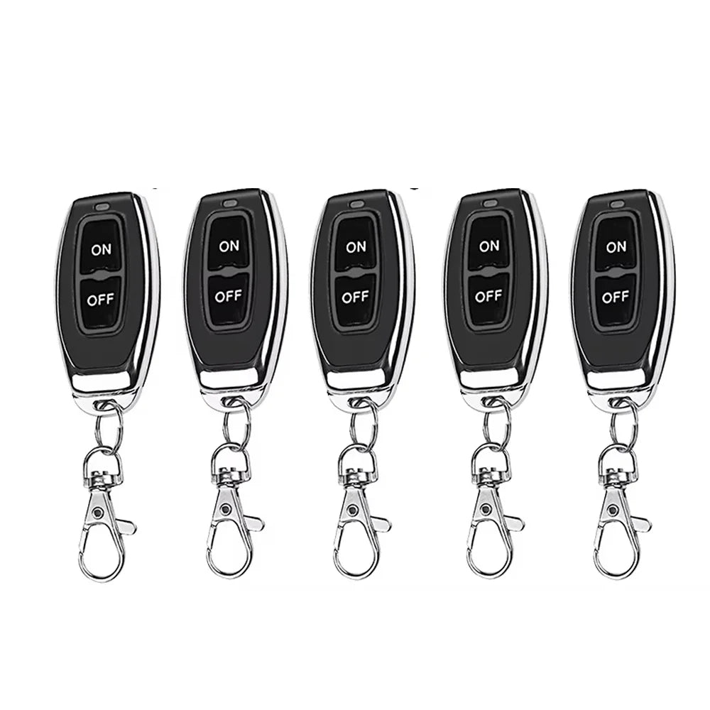 QIACHIP 433MHz Wireless Remote Control Switch Dry Contacts RF Relay Module DC 5V 12V 24V 48V 60V Remote Controls Gate Door Light
