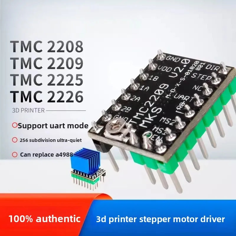 Stepper Motor Driver TMC2209 Silent Module Compatible with 2208 2225 26 3D Printer Accessory