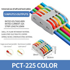 10/100Pcs Lever Wire Connectors, Compact Splicing Wire Connector, 2 3 5 Way Electrical Connectors, for Quick Connect 28-12 AWG