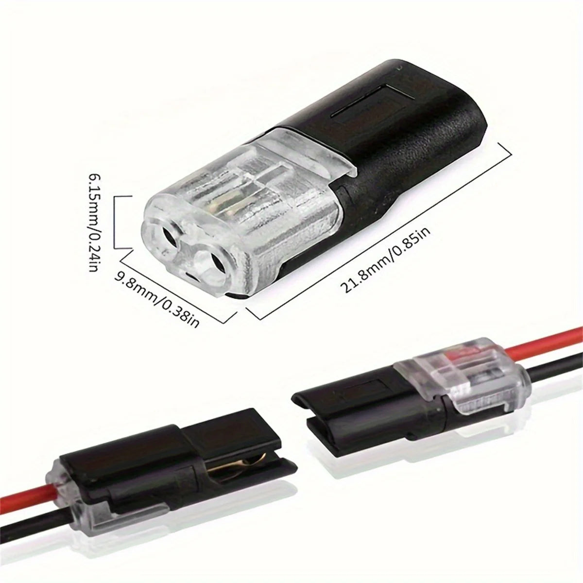 Premium Automotive Wire Connector Detachable Plug, No-Strip Quick Connect, Reliable Durable for Universal Electrical Connections