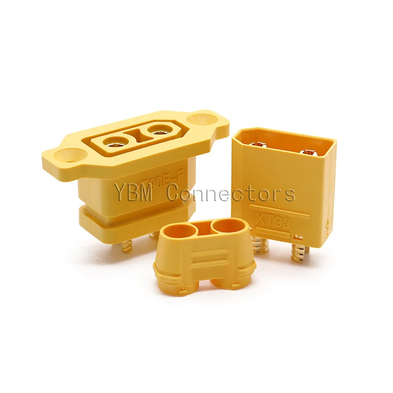 1PCS XT90E-F Lithium Battery Charging Plug Fixed Female plug XT90 XT90E Gold-plating female connector