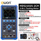 OWON HDS2102S/HDS272S/HDS242S Handheld 3-in-1 Digital Oscilloscope, Signal Generator, Multimeter | 100MHz Bandwidth, 2 Channels