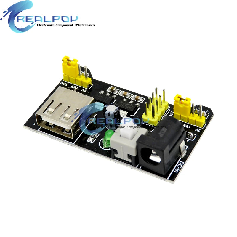 MB102 Breadboard Dedicated Power Supply Module Mini USB Black White 2 Way 3.3V 5V MB-102 Solderless Bread Board