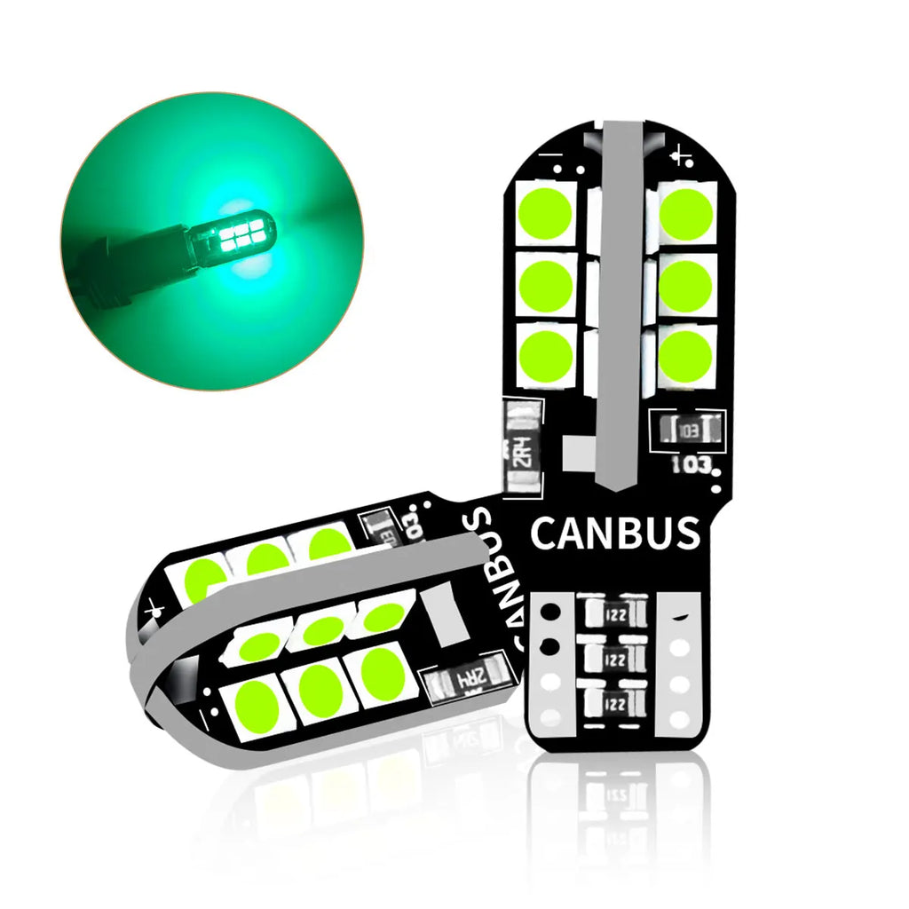 Car Signal Bulbs W5W WY5W 192 194 168 3030 24SMD LED T10 Super Bright 600LM Colors Options for Car Turn Signal Brake Stop Lights