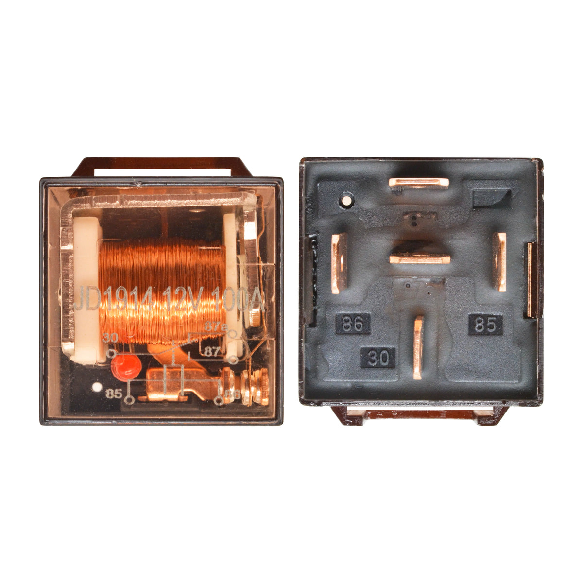 Waterproof Relay DC 12V 100A Relay SPDT 5 Pin Relay Car Heavy Duty Split Charge Waterproof Transparent Case
