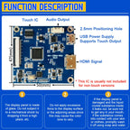 2.1 Inch TFT LED Display Module Round Screen HD IPS 480*480 SPI RGB Interface MIPI HDMI Driver ST7701S Capacitive Touch Screen