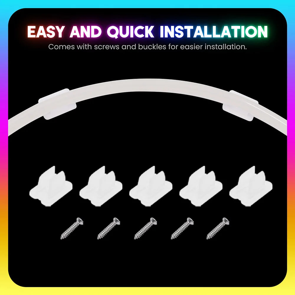 12V 24V RGB Neon Light LED Strip Addressable WS2811 84LEDs/m 6x12mm Flex Silicone Rope Rainbow Lamp Home Decoration Waterproof