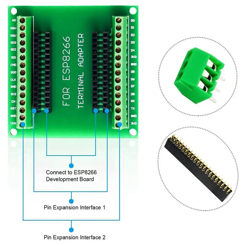 Winter Essential 4PCS Breakout Board GPIO 1 Into 2 For ESP-12E Nodemcu Development Board