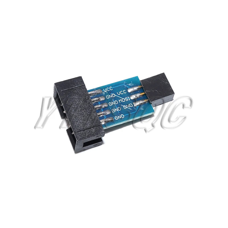 USBASP USBISP AVR Programmer USB ISP USB ASP ATMEGA8 ATMEGA128 Support Win7 64K 10Pin To 6 Pin Adapter Board USBISP