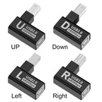 Elbow USB2.0 Printer Adapter USB Type B Male to Female For Printer Hard Drive Base Fax Machine Scanner USB 2.0 Printer Adapter