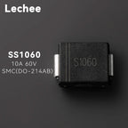 20pcs/Set SS10100 SS1060 SS10200 10A 60V 100V 200V Chip Schottky Barrier Rectifier Diodes SMC DO-214AB New and Original