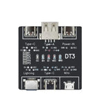 1-10/Piece DT3 Data Cable Detection Board USB Cable Tester For iOS Android Type-C Short Circuit On-Off Switching Test Board Tool