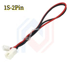 JST XH 2.54mm Pitch 2s/3s/4s/5s/6s/7s/8s 22AWG Silicone Wire Lipo Balance Wires Extension Cable Connector XH2.54 Male to Female