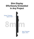 7.0-inch 1024 * 600 IPS capacitive touch ESP32P4 development board ESP32-C6 development board, with housing and camera