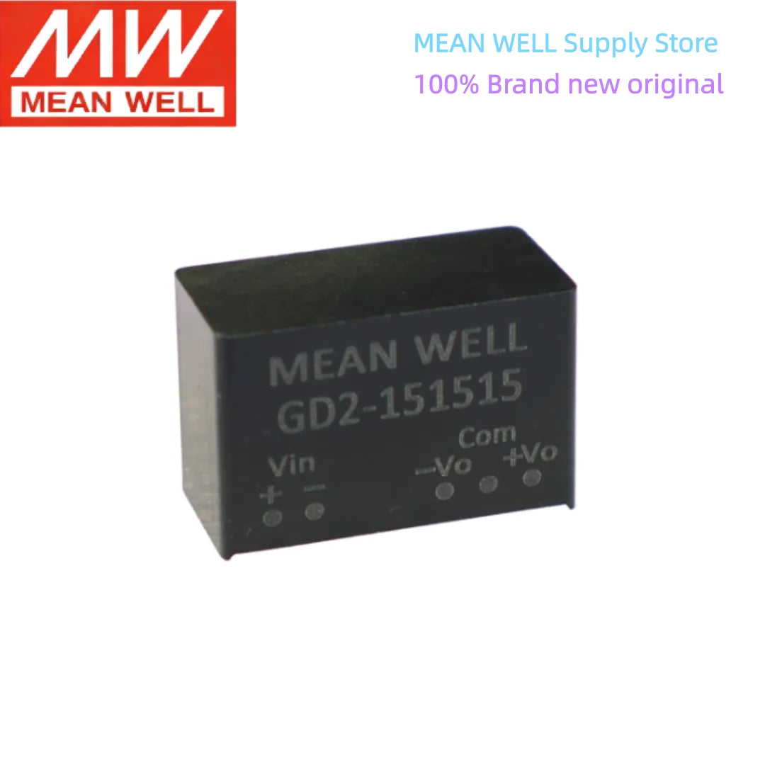 GD2 2W MEAN WELL SIP Package IGBT Sic Gate Driver Power DC-DC Converter GD2-12 GD2-15 GD2-24 19mA 35mA 43mA