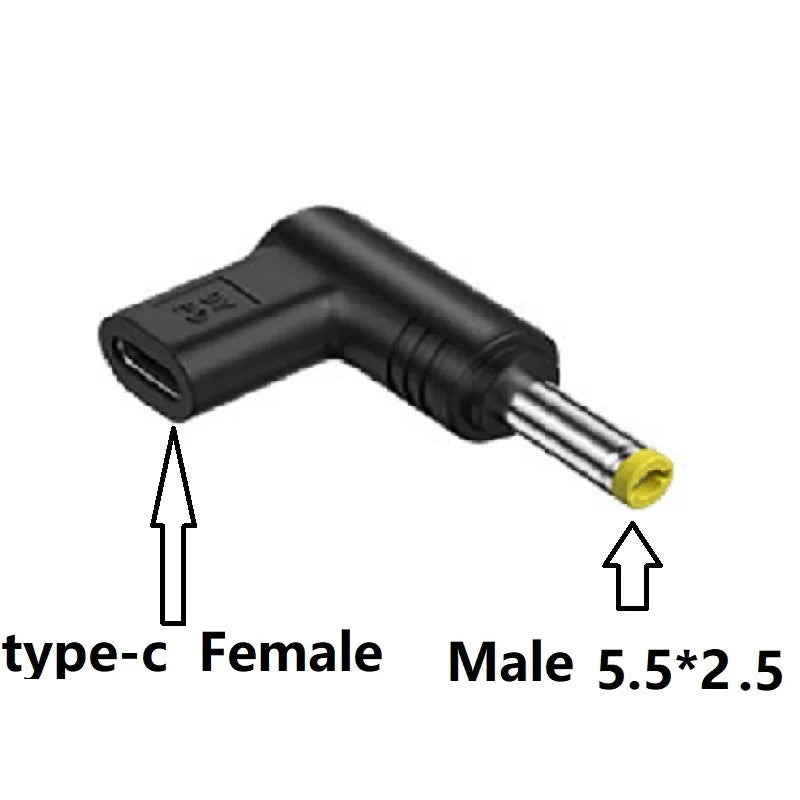 USB C Female PD to 5V/9V/12V Power Male Plug 55x21 4.8x1.7mm Connector Type C To DC Jack Plug Charging Adapter For Router Tablet