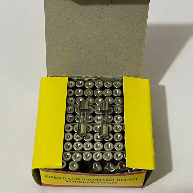 100pcs/box 5*20mm 0.8A 250V Fast Fuse 5*20 F0.8A 800mA 250V Glass Fuse 5mm*20mm Glass Fuse