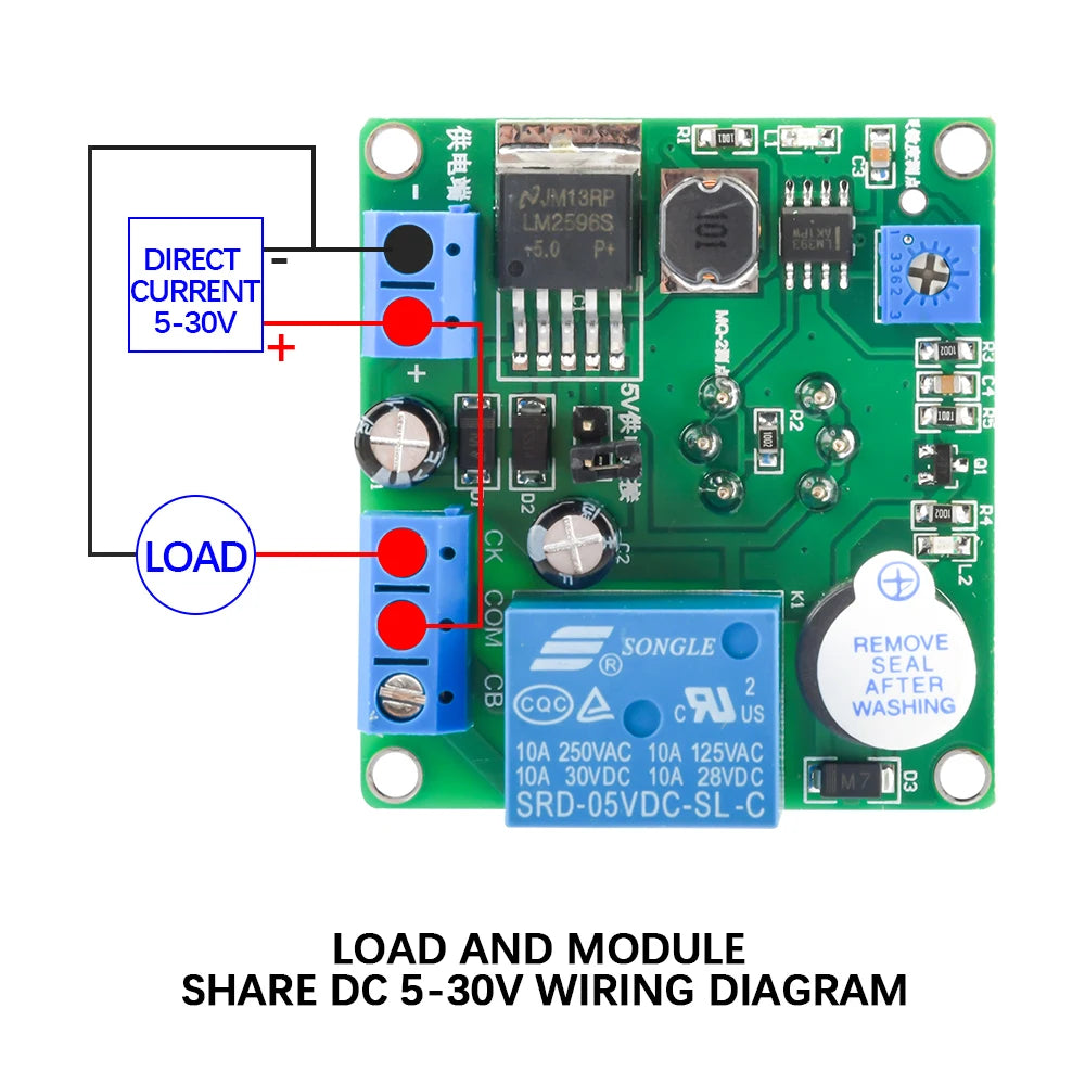 MQ-2 Smoke Sensor Module Smoking Detector Alarm Relay Switch Controller 12V 24V