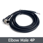 2Meters M12 sensor connector waterproof cable plug Male&Female 4 5 8 12Pin PVC Integrated injection molding M12 connectors