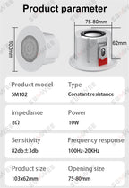 3 Inch Passive Ceiling Speakers 8 Ohm Home Theater Background Music Stereo Sound Embedded Audio System For Kitchen Living Room