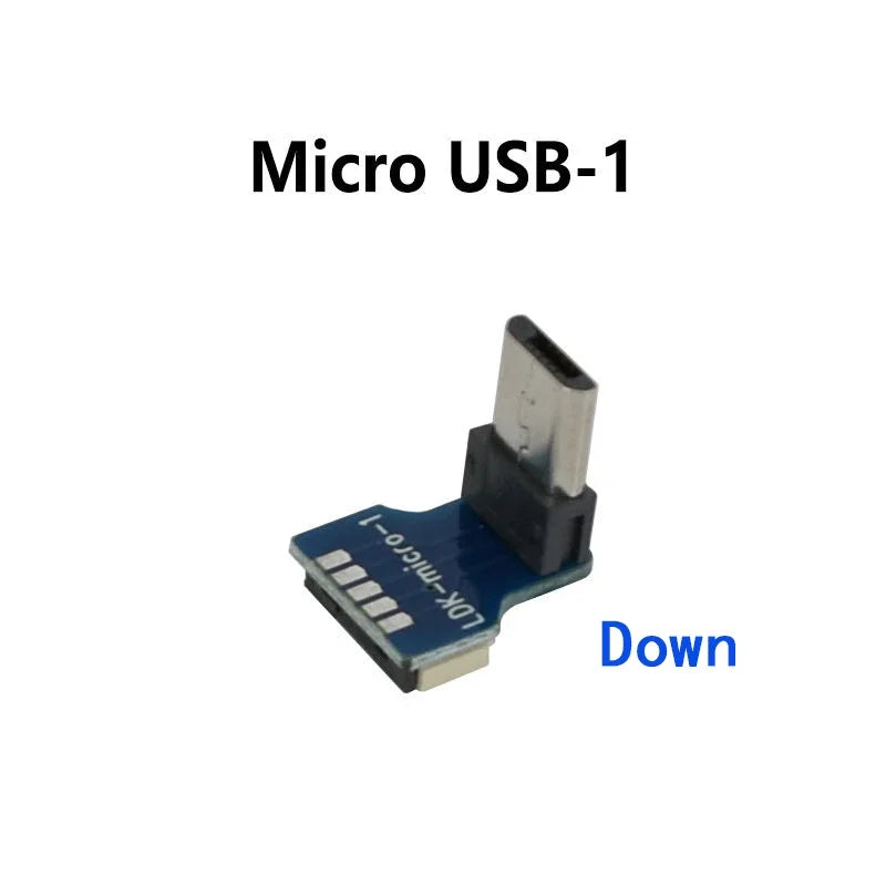 FFC Type-C Mini Micro USB Extension Ribbon Cable 90 FPV Slim Flat Soft flexible FPC charge FPV Brushless Handheld Gimbal monitor