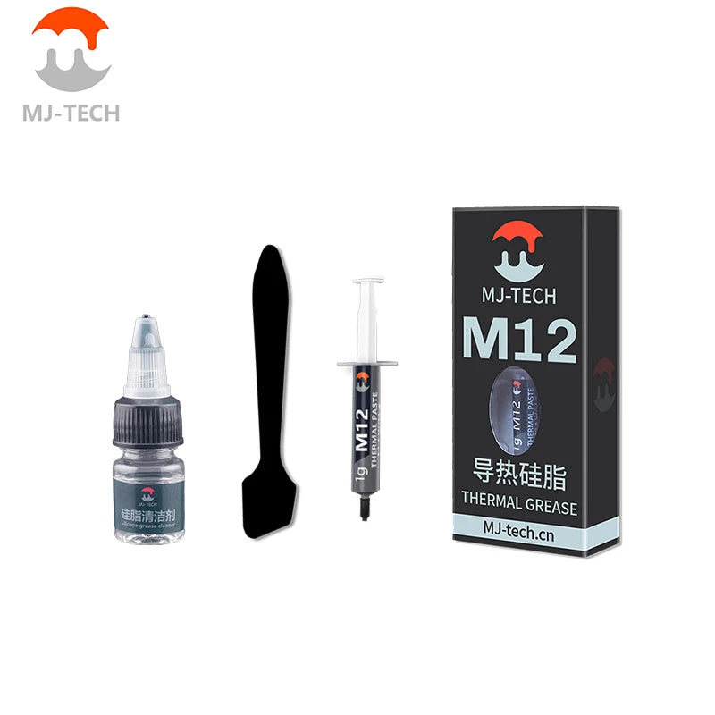 MJ M12 High Performance Thermal Paste Efficient Heat Transfer Compound for Applications Ideal for Laptop Gaming GPU/CPU Cooling