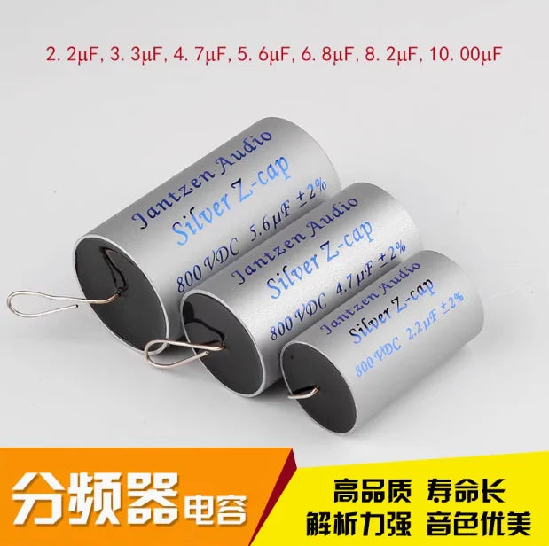 Jantzen Silver Z-Cap, the original Danish factory, filled with nitrogen, HiFi audio fever divider capacitor 800V/1200V