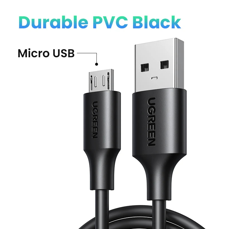 UGREEN Fast Charge Micro USB Cable for Xiaomi Redmi Note 5 Pro 4 Andriod Mobile Phone Charger Data Cable for Samsung S7 USB Cord