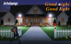 Solar Light Outdoor Motion Sensor Flood Security With Remote Control Powered Wall Dusk to Dawn Garden Porch Farm