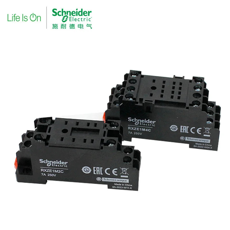 Schneider Small Intermediate Relays RXM2LB2BD RXM4LB2BD 220V DC24V Precise Control Excellent Compatibility
