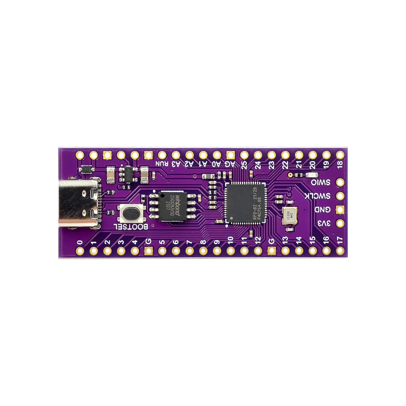 Raspberry Pi Pico Development Board TYPE-C High-Performance Microcontroller Board RP2040 128Mbit 4M 16MB Dual-Core ARM Processor