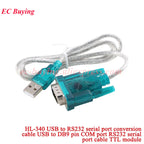 USB to RS232 COM Serial Port RS-232 9 Pin DB9 Data Cable 340 Convertor PDA FT232 PL2303 With Female Adapter WIN10 Windows 8 XP