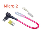 12V MINI SMALL MEDIUM Size Car Fuse Holder Add-a-circuit TAP Adapter with 10A Micro Mini Standard ATM Blade Fuse
