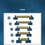 Copper Screw Terminal Block Bar Wiring Row Zero Ground Brass Strip Protection Flame Retardant Distribution Box Connection