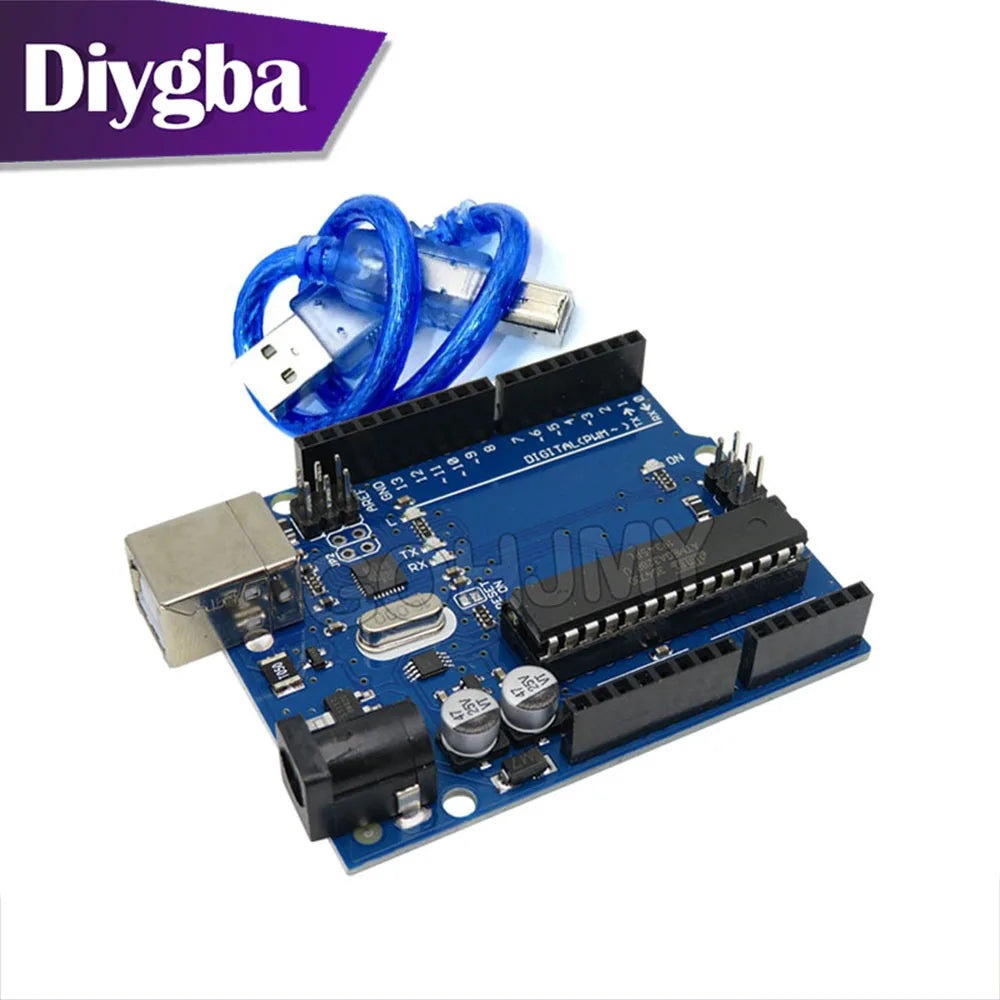 UNO R3 Official ATMEGA16U2+MEGA328P Chip For Arduino UNO R3 Development board + USB CABLE DIYGBA