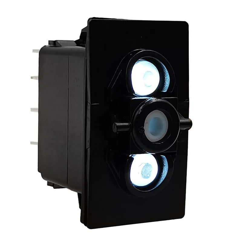 12V White Led Switch Body ON OFF / ON OFF ON / ON ON OFF / Momentary Switch Base 5Pin SPST 7Pin DPDT For Car Boat Polaris 4x4 JK