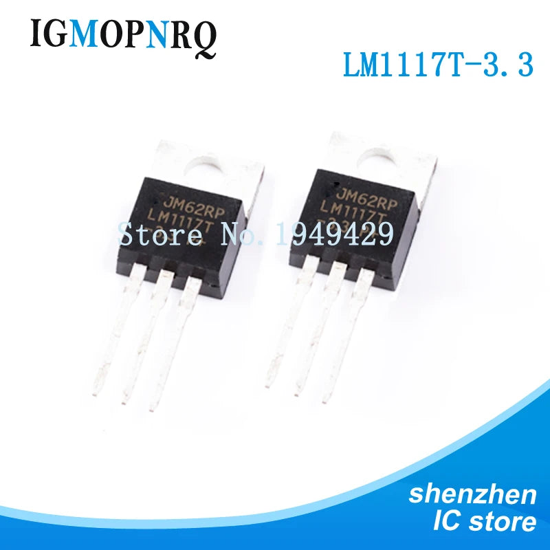 10PCS LM1117T-3.3 LM1117-5.0 LM1117T-ADJ LM1117 LDO TO-220 LM1117T 3.3V 5V ADJ