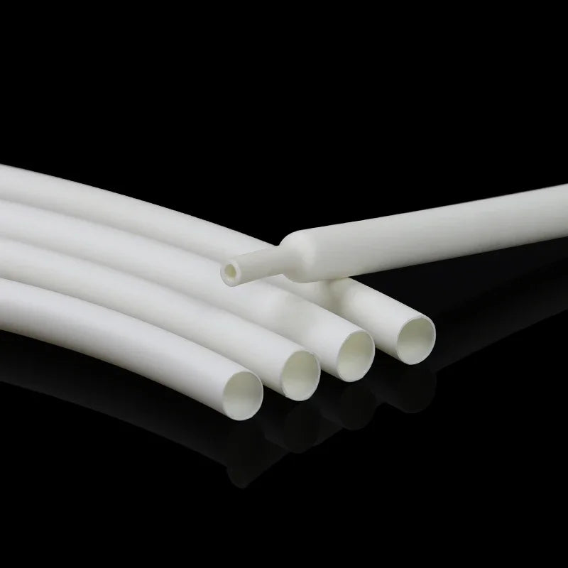 1/3/5/10M 3:1 White Dia 1.6mm - 39mm Heat Shrink Tube Adhesive Lined Polyolefin Thermal Cable Insulated Waterproof Sleeve White