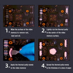 JARAPAD BASIC EXTREME UNLIMITED For VGA GPU IC Processor Thermal Pad Replacement Heat Blocking Putty Thermal Putty Rapid Cooling