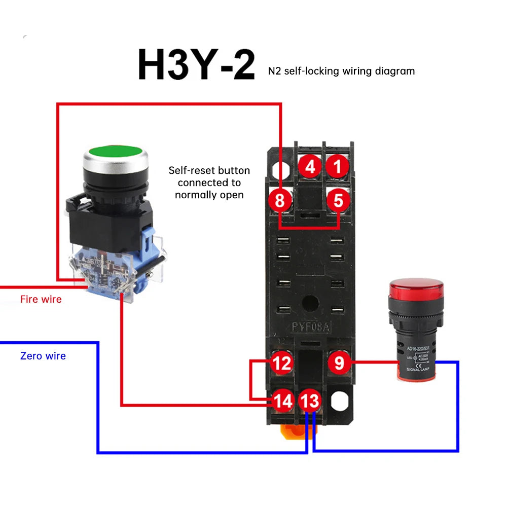 DC12V DC24V AC220V Digital Time Relay Mini Power-on Delay Controller Time Relay Cycle Time Control Delay Device with Base Socket