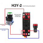 DC12V DC24V AC220V Digital Time Relay Mini Power-on Delay Controller Time Relay Cycle Time Control Delay Device with Base Socket