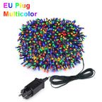 Waterproof LED Christmas Fairy String Lights White Warm RGB Lighting For Curtain Wedding Party Indoor Outdoor Home Decoration